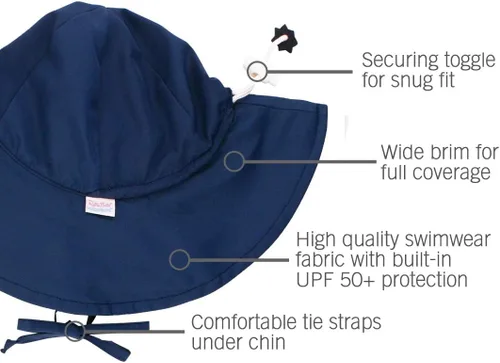 Miniatura 4 de RuffleButts - Gorro de sol para bebés y niñas pequeñas con protección solar UPF 50+ y ala ancha