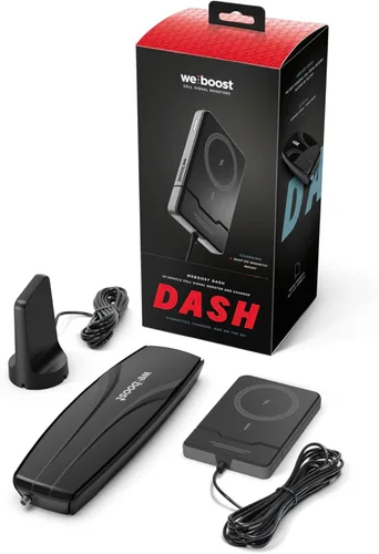 weBoost Dash - Amplificador de señal para teléfono celular con cargador inalámbrico | Impulsa 5G/4G LTE para todos los operadores de EE. UU. |