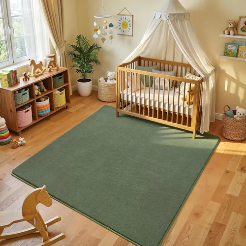 Miniatura 89 de Amearea Alfombras modernas para dormitorio, sala de estar, alfombra de espuma viscoelástica gruesa de 4 x 6 pies, alfombra de espuma viscoelástica