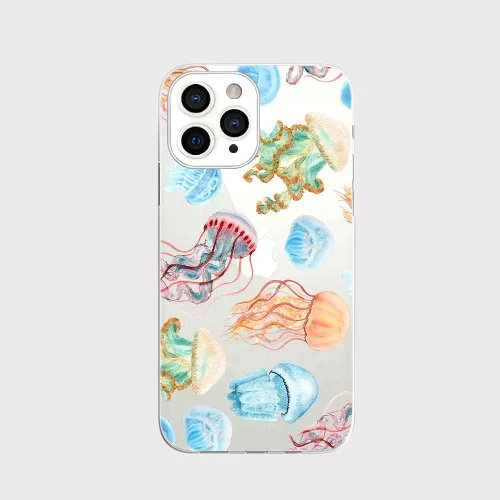 Miniatura 5 de Blingy's Funda para iPhone 13 Pro Max (6.7 pulgadas), divertido patrón de gato lindo estilo animal de dibujos animados transparente suave TPU funda