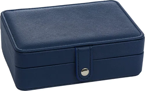 Miniatura 3 de Joyero pequeño, mini estuche de almacenamiento de joyas de viaje, organizador de joyas portátil para anillos, aretes, collares, regalo para mujeres