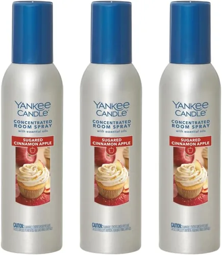 Miniatura 5 de Yankee Candle Ambientador Concentrado en Aerosol para Habitaciones, Eliminador de Olores para el Hogar, Baño, Manzana y Calabaza, 1.5 Oz