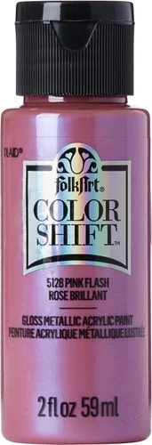 Miniatura 25 de FolkArt Pintura de cambio de color, 2 onzas, Plum Flash 2 Fl Oz Flash de ciruela