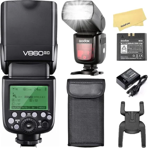 Godox VING V860IIC TTL - Kit de flash de iones de litio para cámaras Canon