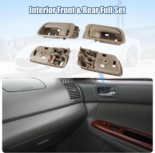 Miniatura 2 de NPAUTO Repuesto de manija interior de puerta para Toyota Camry 2002 2003 2004 2005 2006, interior delantero trasero izquierdo del conductor y lado