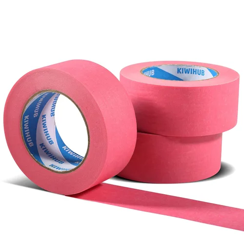Miniatura 11 de Cinta de Enmascarar Blanca para Pintores, 2" x 60 Yardas x 5 Rollos - Cinta de Enmascarar Blanca de Adhesión Media para Pintura, Etiquetado, Blanco