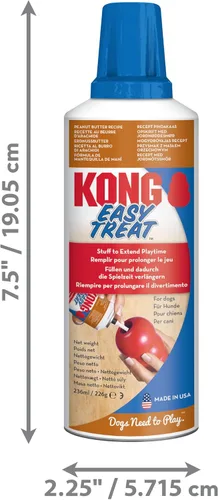 Miniatura 2 de KONG Easy Treat Aperitivo en pasta para perro 8 onzas, Peanut Butter