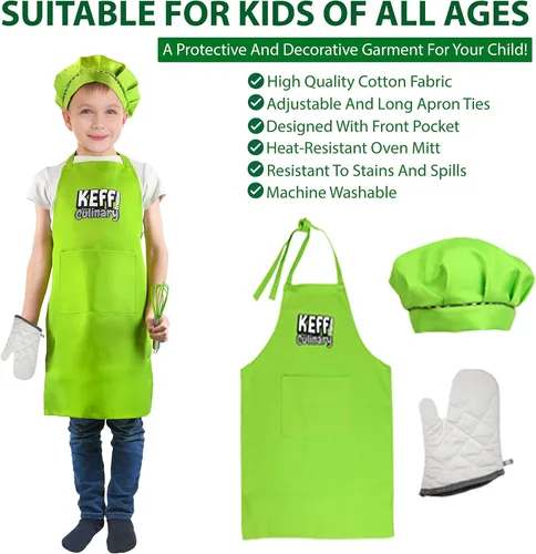 Miniatura 6 de KEFF Juego de cocina para niños para cocinar y hornear con libro de recetas, juego de cuchillos para niños para cocinar realmente, herramientas
