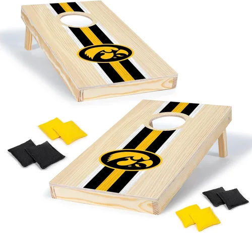 Miniatura 14 de Wild Sports College - Juego de cornhole de madera maciza de 1 x 2 pies con impresión directa HD gráficos del equipo, tamaño de viaje