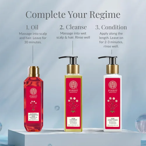 Miniatura 5 de Forest Essentials Acondicionador para el cabello, Bhringraj y Shikakai, 6.8 fl oz