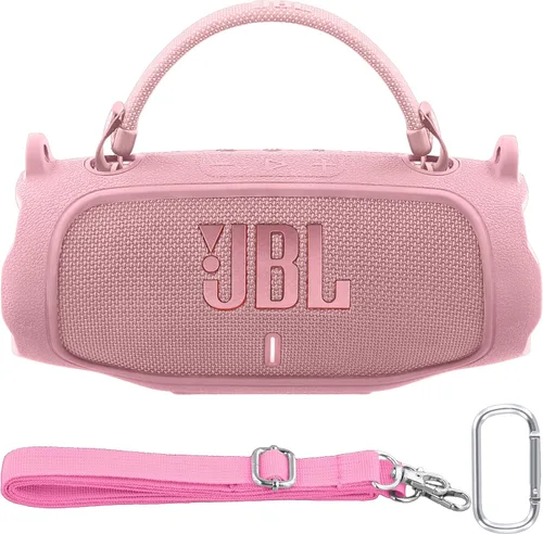 Miniatura 20 de Funda de silicona compatible con JBL Charge 5 Altavoz Bluetooth portátil impermeable (Cubierta de silicona rosa)