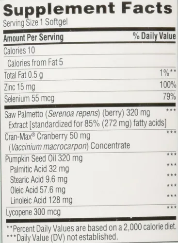 Miniatura 4 de Trunature Saw Palmetto Prostate Health Complex con zinc, licopeno y semillas de calabaza, 250 cápsulas blandas