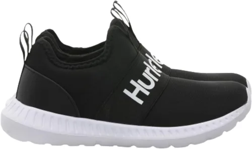 Hurley Camby Kids - Tenis de lona sin cordones para niños, zapatos de skate de corte bajo para niños, correr, caminar, zapatos deportivos
