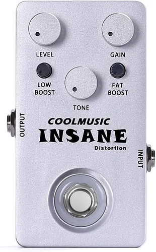 Miniatura 2 de COOLMUSIC C-DI01 Insane Distortion Pedal de distorsión de bajo para guitarra