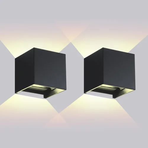 Miniatura 8 de Luces de Pared Exteriores Modernas 20W Luz de Paquete de Pared LED con Haz de Luz Ajustable Hacia Arriba y Hacia Abajo Impermeable Apliques de Pared