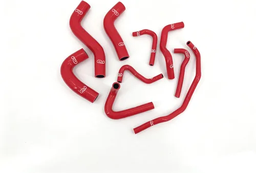 Miniatura 2 de Kit de manguera de refrigerante para radiador de silicona compatible con Mazda MX5 MX-5 Miata NA6CE B6Ze 1.6L (LX-1507C, rojo)