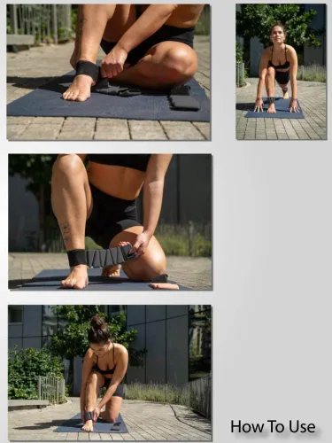 Miniatura 7 de GAOS - Pesas de muñeca y tobillo para mujer, brazaletes ponderados para pilates, yoga, caminar y entrenamiento de fuerza, ajuste ajustable, diseño