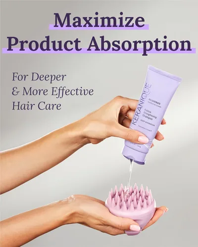 Miniatura 4 de Keranique Estimulador manual del crecimiento del cabello del masajeador de la terapia del cuero cabelludo para el cabello seco o mojado