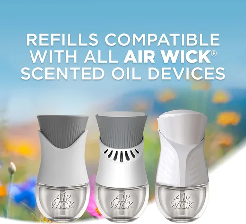 Miniatura 4 de Air Wick Repuesto de aceite perfumado enchufable, 7 unidades, melocotón y néctar dulce, ambientador, aceites esenciales