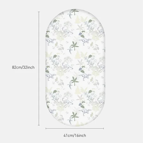 Miniatura 2 de Sábanas de moisés, sábanas de moisés para bebé niño y niña, sábana de moisés neutra, apta para colchón rectangular, redondo, ovalado, de reloj
