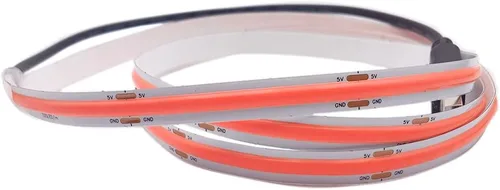 Miniatura 2 de Tira de luces LED COB de 3.28 pies, 3.3 ft, 320 LED, alimentada por USB, tira de luz de alta densidad para retroiluminación de TV, dormitorio, Rojo
