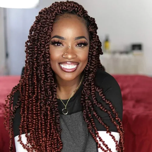 Miniatura 20 de Beyond Beauty Cabello de Ganchillo Spring Twist 90 hebras 8 pulgadas Spring Twists Esponjosas Trenzado, Trenzas de Ganchillo Spring Twist Bomb Twist