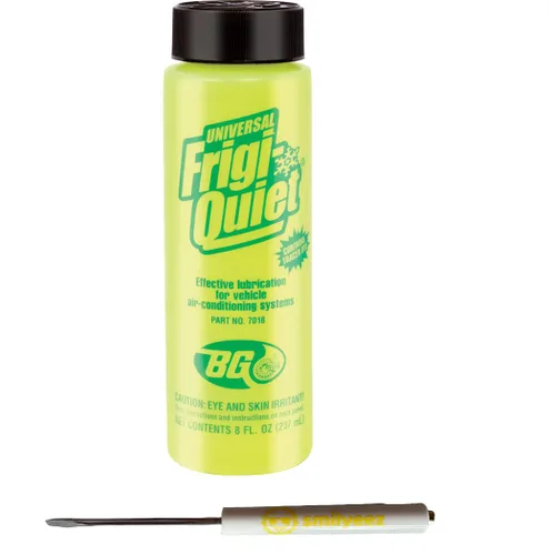 Smilyeez Listado de BG Frigi-Quiet AC Compressor Oil con UV Dye PN 7018 AC Compressor Oil & UV Dye Combo con Destornillador de Bolsillo Smilyeez
