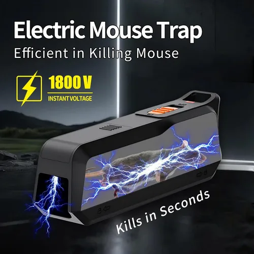 Miniatura 2 de Paquete de 2 Trampas Electrónicas para Ratones, Trampa Eléctrica Eficaz para Ratones Zapper con Diseño Seguro para Mascotas y Eliminación sin