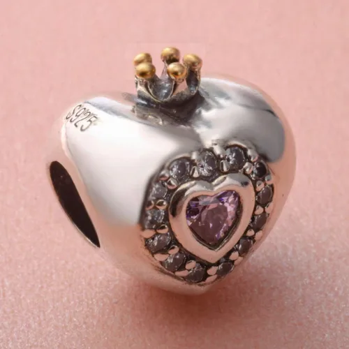 Miniatura 3 de Abalorios para el día de San Valentín de plata de ley 925, flecha de cupido, te ama, amante abrazarse, trébol de cuatro hojas, rosa, corazón