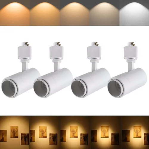 Miniatura 14 de Cabezales de iluminación LED de 5 colores para pista 12W regulables, grado de haz ajustable 15°/24°/36°/45°/60°, 2700K/3000K/3500K/4000K/5000K