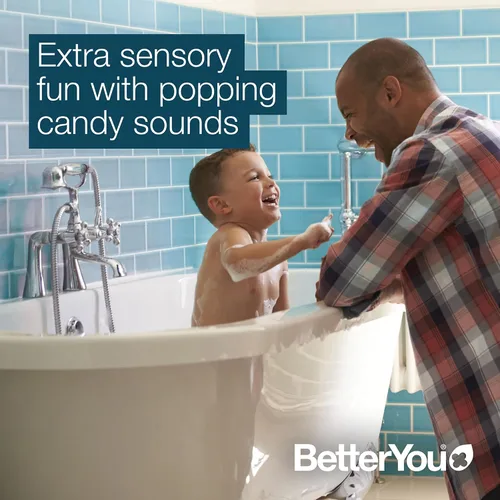 Miniatura 4 de BetterYou Magnesium Sleep - Copos de baño para niños, sales de baño con caramelos que estallan, remojo de baño con magnesio natural, lavanda