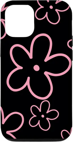 Miniatura 28 de Pink Black Flower Retro Modern Boho Floral Aesthetics Case for iPhone 17