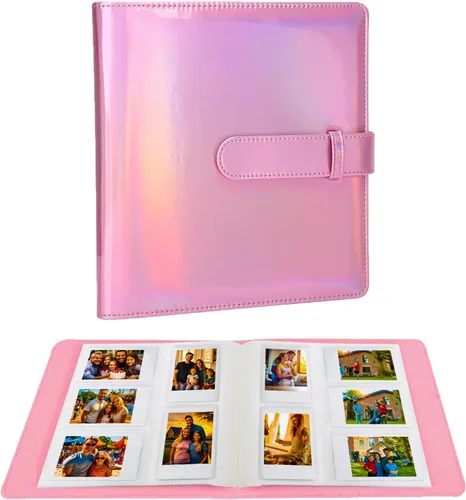 Ruibytree Álbum de fotos de 360 bolsillos para cámara instantánea Fujifilm Instax Mini LiPlay 12 11 9 8 40 41 99 Evo 7S, cubierta de piel sintética