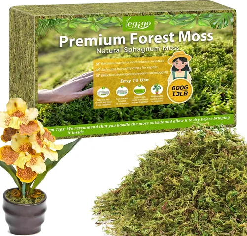 Miniatura 12 de Legigo Musgo esfagnum de 3.5 onzas para plantas, mezcla para macetas de musgo de orquídea natural de 4 cuartos de galón, mezcla seca, musgo