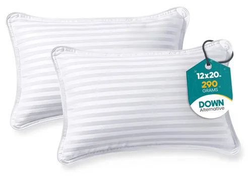 Miniatura 13 de Utopia Bedding Almohada para niños pequeños (Lavanda, paquete de 2), almohadas de 13x18 para dormir, funda de mezcla de algodón suave