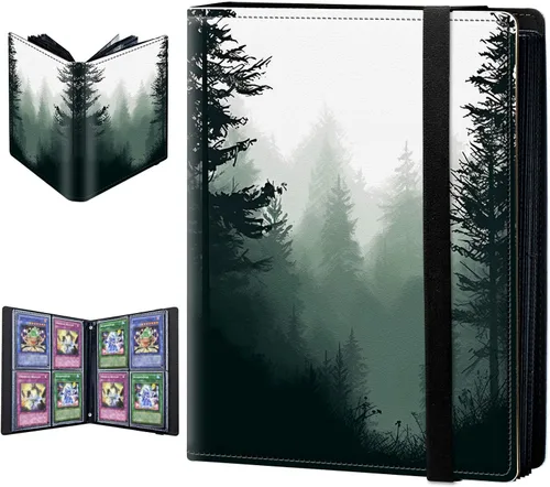Miniatura 10 de Carpeta para tarjetas intercambiables, 4 bolsillos para tarjetas intercambiables, 160 bolsillos de doble cara, funda para tarjetas