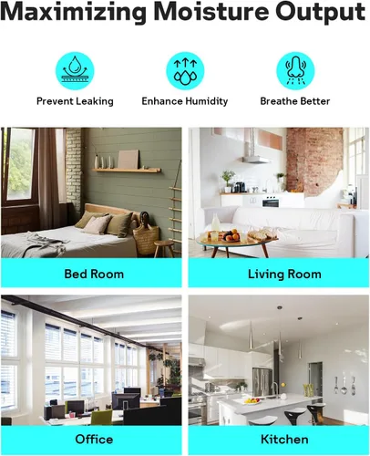 Miniatura 7 de Leemone Paquete de 6 Filtros de Reemplazo para Humidificador de Cama Compatible con Humidificadores de Cama con Dosel y de Guardería, Hecho
