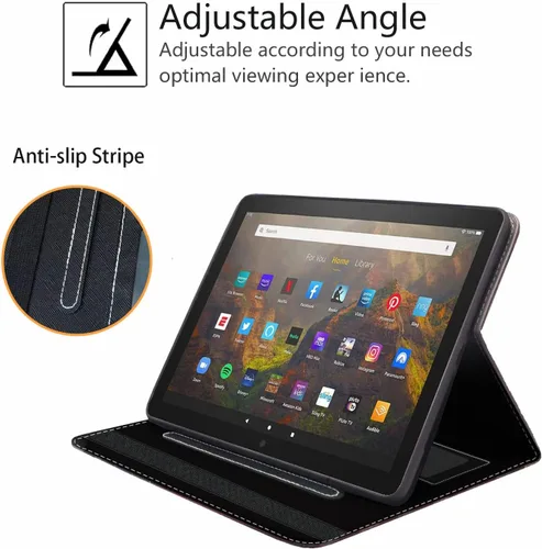 Miniatura 5 de Funda para tablet Fire HD 10/Fire HD 10 Plus de 10.1 pulgadas (11ª generación, lanzada en 2021) – Funda delgada de piel sintética con soporte