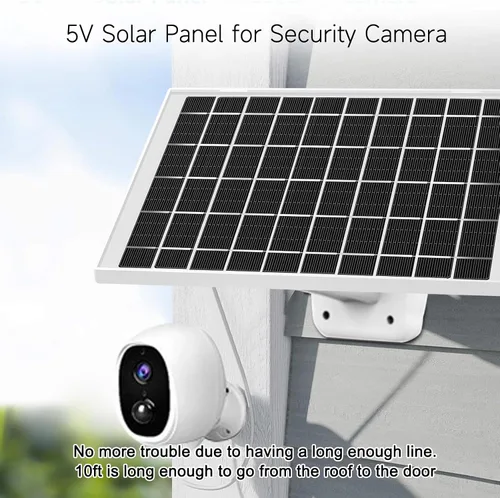 Miniatura 5 de Paquete de 2 cargadores de panel solar de 5 V 7 W compatibles con Arlo Essential 2K para exteriores de 2ª generación, cámara Arlo Essential XL de 2ª