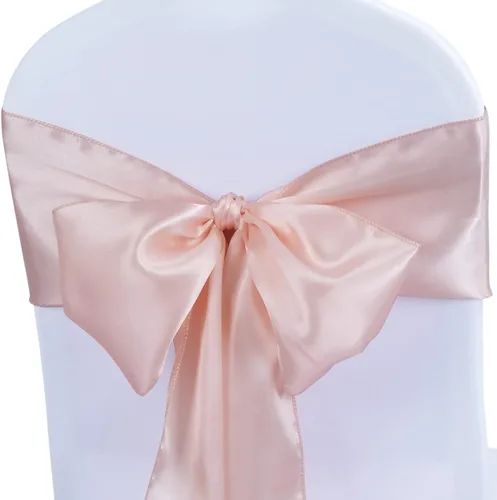 Miniatura 17 de Babenest Bandas de satén para silla, 50 lazos mejorados para silla, lazos para bodas, banquetes, fiestas, Pascua, Navidad, baby shower, decoración