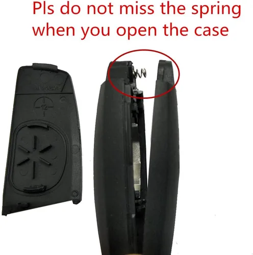 Miniatura 2 de Horande Funda de repuesto para llavero inteligente de entrada sin llave compatible con BMW 1 3 4 5 6 7 Series X3 X4 M5 M6 GT3 GT5 Control remoto
