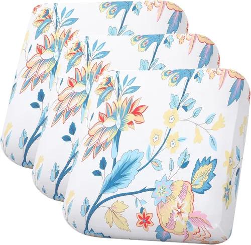 Miniatura 82 de hyha Fundas de cojín estampadas para sofá al aire libre, fundas florales lavables para muebles de patio, exteriores, funda de repuesto para asiento