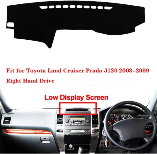 Miniatura 2 de Alfombrilla para Toyota Land Cruiser Prado J120 2003-2009 Pantalla baja de conducción derecha tablero cubierta tablero tablero pad alfombra alfombra