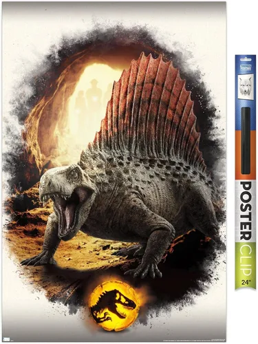 Miniatura 18 de Trends International Jurassic World: Dominion - Póster de pared focal Dimetrodon, 22.375 x 34 pulgadas, versión enmarcada en negro Versión con marco
