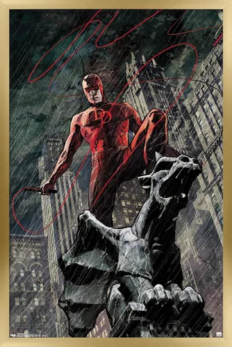 Miniatura 12 de Marvel Comics DaredeVil - Póster de pared de Hell's Kitchen DeVil, 22.4 pulgadas de largo x 14.7 pulgadas de ancho, versión premium sin marco