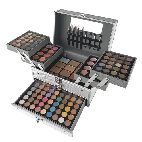 Kit de maquillaje todo en uno para adolescentes y mujeres, juego de paleta de maquillaje de 132 colores combinados, incluye sombra de ojos, rubor,