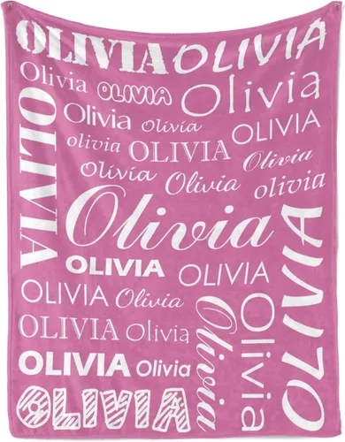 Miniatura 27 de Manta personalizada con nombre para niños y adultos, manta de franela personalizada con nombre Color 07