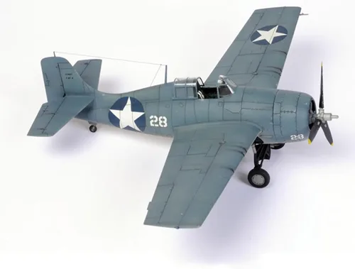 Miniatura 2 de Fighter 3D Puzzles Kits de modelos de plástico, escala 1/48 F4F-4 modelo Wildcat Fighter, juguetes para adultos y regalo, 19.6 x 13.9 pulgadas