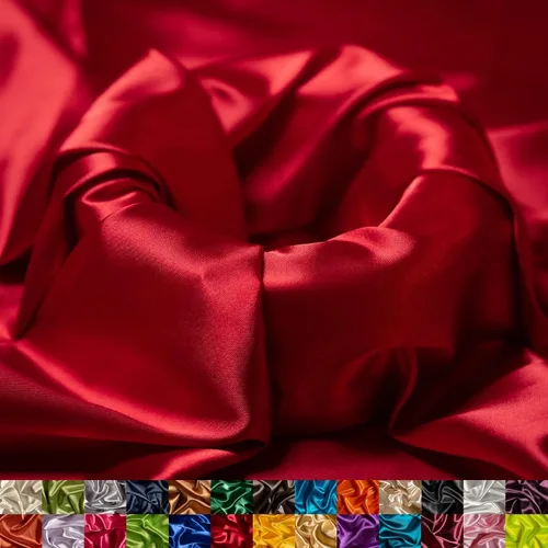 Miniatura 8 de Ice Fabrics The Yard - Tela de satén elástica Charmeuse de 58/60 pulgadas de ancho, sedosa y suave para coser ropa, vestidos, vestidos de noche