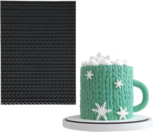 Miniatura 12 de mostsom Molde de silicona para pastel de encaje para fondant y chocolate, decoración de burbujas redondas en relieve, herramientas de horneado